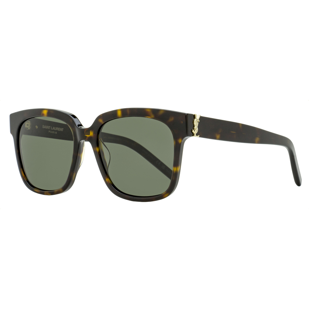 Saint Laurent Square Monogram Sunglasses SL M40 004 Havana 54mm YSL